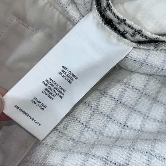 CAbi Black and White Grid Men's Dress Pants - Picture 4 of 5